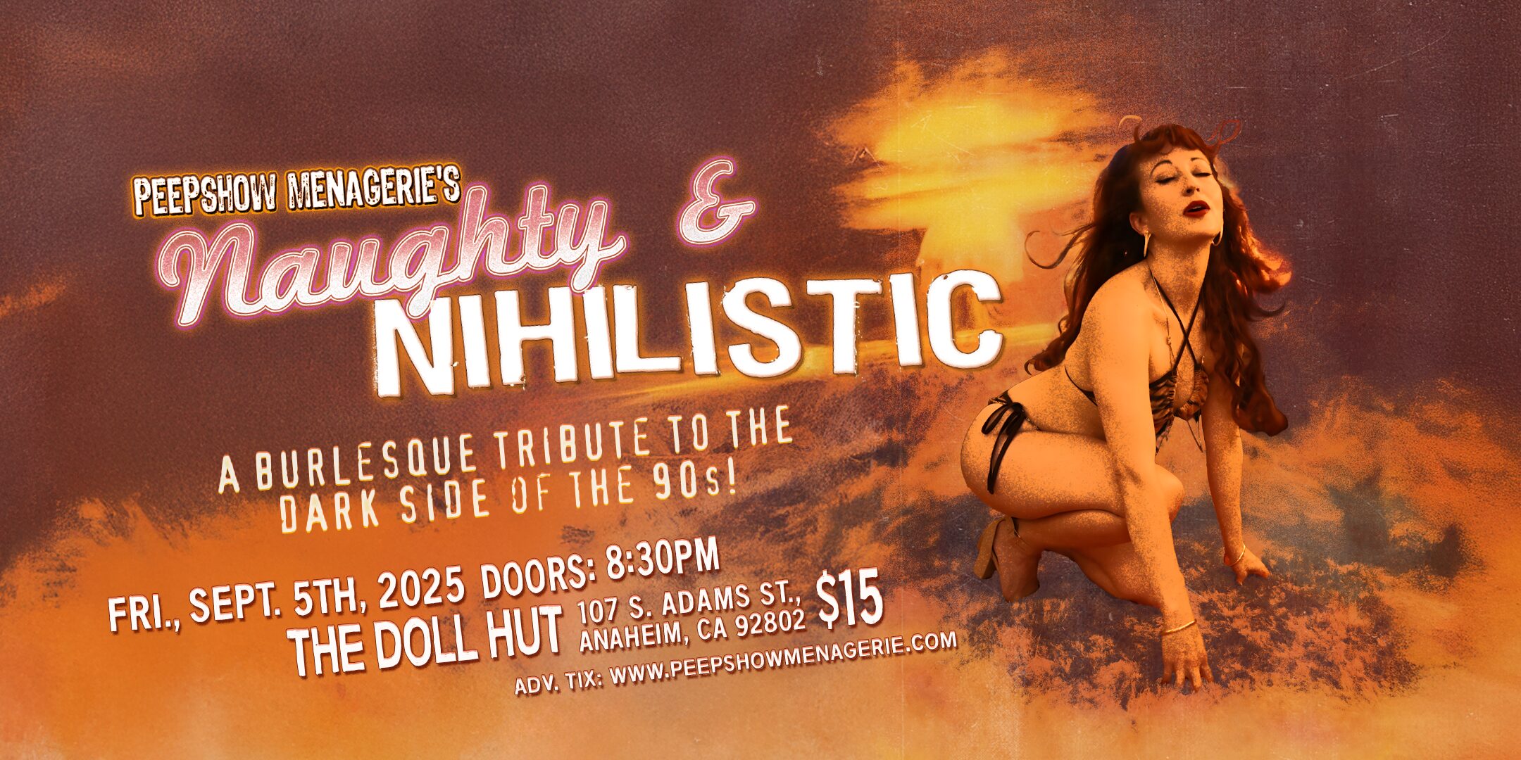 Category: General PEEPSHOW MENAGERIE presents "NAUGHTY & NIHILISTIC"